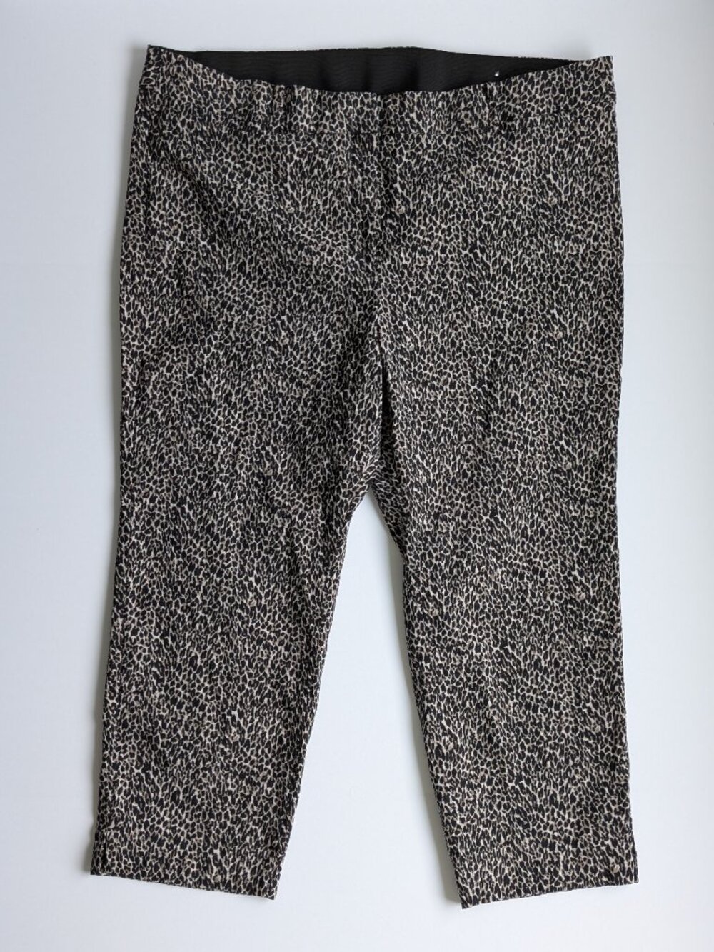 Lane Bryant Women's Capri Pants 26P Petite Cheetah Leopard Print Stretchy